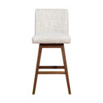 30 Inch Beige and Brown Swivel Bar Height Bar Stool 9 30 Inch Beige and Brown Swivel Bar Height Bar Stool