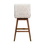 30 Inch Beige and Brown Swivel Bar Height Bar Stool 11 30 Inch Beige and Brown Swivel Bar Height Bar Stool