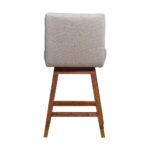 26 Inch Taupe and Brown Modern Swivel Counter Bar Stool 16 26 Inch Taupe and Brown Modern Swivel Counter Bar Stool