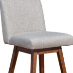 26 Inch Taupe and Brown Modern Swivel Counter Bar Stool 18 26 Inch Taupe and Brown Modern Swivel Counter Bar Stool