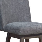 30-Inch Gray and Brown Solid Wood Swivel Bar Stool 17 30-Inch Gray and Brown Solid Wood Swivel Bar Stool