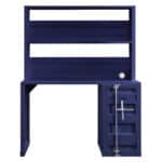 Classic Blue Iron Writing Desk with Hutch and Shelf 6 Classic Blue Iron Writing Desk with Hutch and Shelf