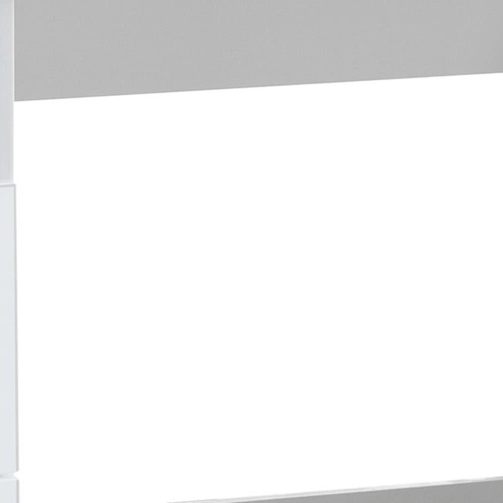 White Wood Writing Desk With Two Drawers 47 Inches Wide 4 White Wood Writing Desk With Two Drawers 47 Inches Wide - Image 4