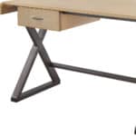Gold and Black Aluminum Writing Desk with Drawer Storage 7 Gold and Black Aluminum Writing Desk with Drawer Storage