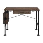 39 Inch Brown and Black Rectangular Writing Desk with Drawer 8 39 Inch Brown and Black Rectangular Writing Desk with Drawer