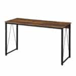 Classic 47-Inch Brown and Black Rectangular Writing Desk 9 Classic 47-Inch Brown and Black Rectangular Writing Desk