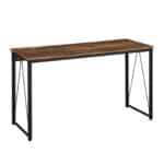 Classic 47-Inch Brown and Black Rectangular Writing Desk 8 Classic 47-Inch Brown and Black Rectangular Writing Desk