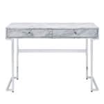 42 Inch White Writing Desk With Two Drawers 6 42 Inch White Writing Desk With Two Drawers