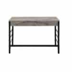 42-Inch Brown and Black Writing Desk With Two Drawers 9 42-Inch Brown and Black Writing Desk With Two Drawers