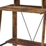 Classic Brown 32-Inch Writing Desk with Shelves 10 Classic Brown 32-Inch Writing Desk with Shelves