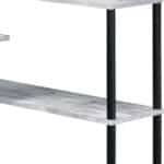 39 Inch Antiqued White L Shaped Writing Desk 10 39 Inch Antiqued White L Shaped Writing Desk