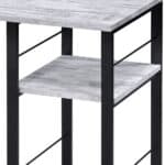 Antiqued White and Black 47 Inch Rectangular Writing Desk 11 Antiqued White and Black 47 Inch Rectangular Writing Desk