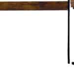 50 Inch Brown and Black L Shaped Writing Desk 10 50 Inch Brown and Black L Shaped Writing Desk