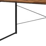 Industrial Brown and Black 47 Inch Writing Desk 10 Industrial Brown and Black 47 Inch Writing Desk