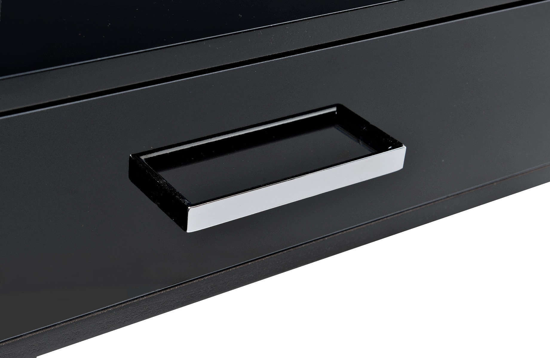 Black and Silver Writing Desk With Two Drawers and USB 5 Black and Silver Writing Desk With Two Drawers and USB - Image 5