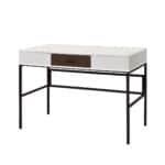 42 Inch White and Black Writing Desk with Drawer 8 42 Inch White and Black Writing Desk with Drawer