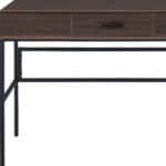 42 Inch Brown and Black Writing Desk with USB Port 11 42 Inch Brown and Black Writing Desk with USB Port