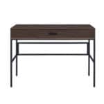 42 Inch Brown and Black Writing Desk with USB Port 8 42 Inch Brown and Black Writing Desk with USB Port