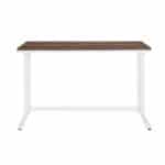 47 Inch Brown and White Rectangular Writing Desk with USB 7 47 Inch Brown and White Rectangular Writing Desk with USB