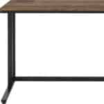 Classic 47 Inch Brown and Black Rectangular Writing Desk 11 Classic 47 Inch Brown and Black Rectangular Writing Desk