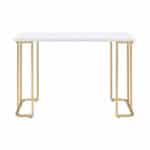 48 Inch White and Gold Writing Desk for Home Office 9 48 Inch White and Gold Writing Desk for Home Office