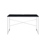 Black and Silver 47-Inch Writing Desk for Small Spaces 7 Black and Silver 47-Inch Writing Desk for Small Spaces
