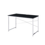 47 Inch Black and Silver Writing Desk for Home Office 9 47 Inch Black and Silver Writing Desk for Home Office