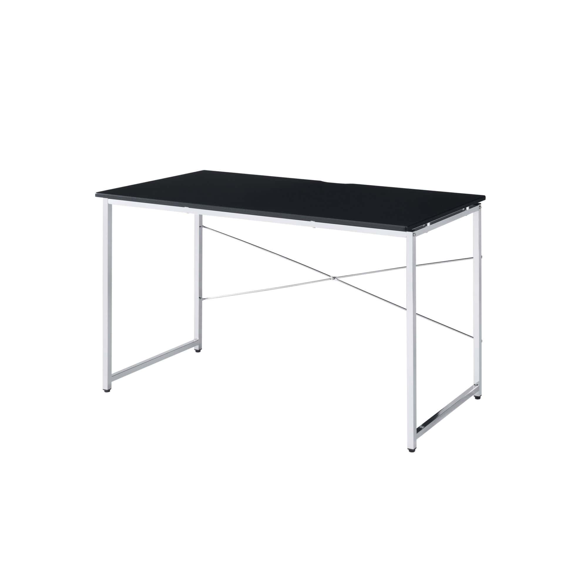 47 Inch Black and Silver Writing Desk for Home Office 3 47 Inch Black and Silver Writing Desk for Home Office - Image 3