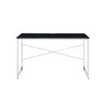 47 Inch Black and Silver Writing Desk for Home Office 8 47 Inch Black and Silver Writing Desk for Home Office