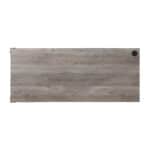 65 Inch Gray and Black L Shaped Writing Desk