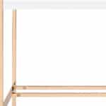 White and Gold 42 Inch Rectangular Writing Desk with USB 9 White and Gold 42 Inch Rectangular Writing Desk with USB