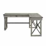 67 Inch Brown L Shaped Desk with Drawer Storage 6 67 Inch Brown L Shaped Desk with Drawer Storage