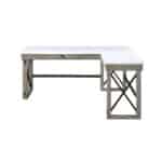 67 Inch L Shaped White Brown Marble Writing Desk 7 67 Inch L Shaped White Brown Marble Writing Desk