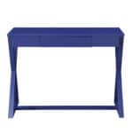 42 Inch Blue Writing Desk with Drawer for Home Office