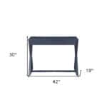 Charcoal Writing Desk with Adjustable Assembly and Storage Drawer 14 Charcoal Writing Desk with Adjustable Assembly and Storage Drawer