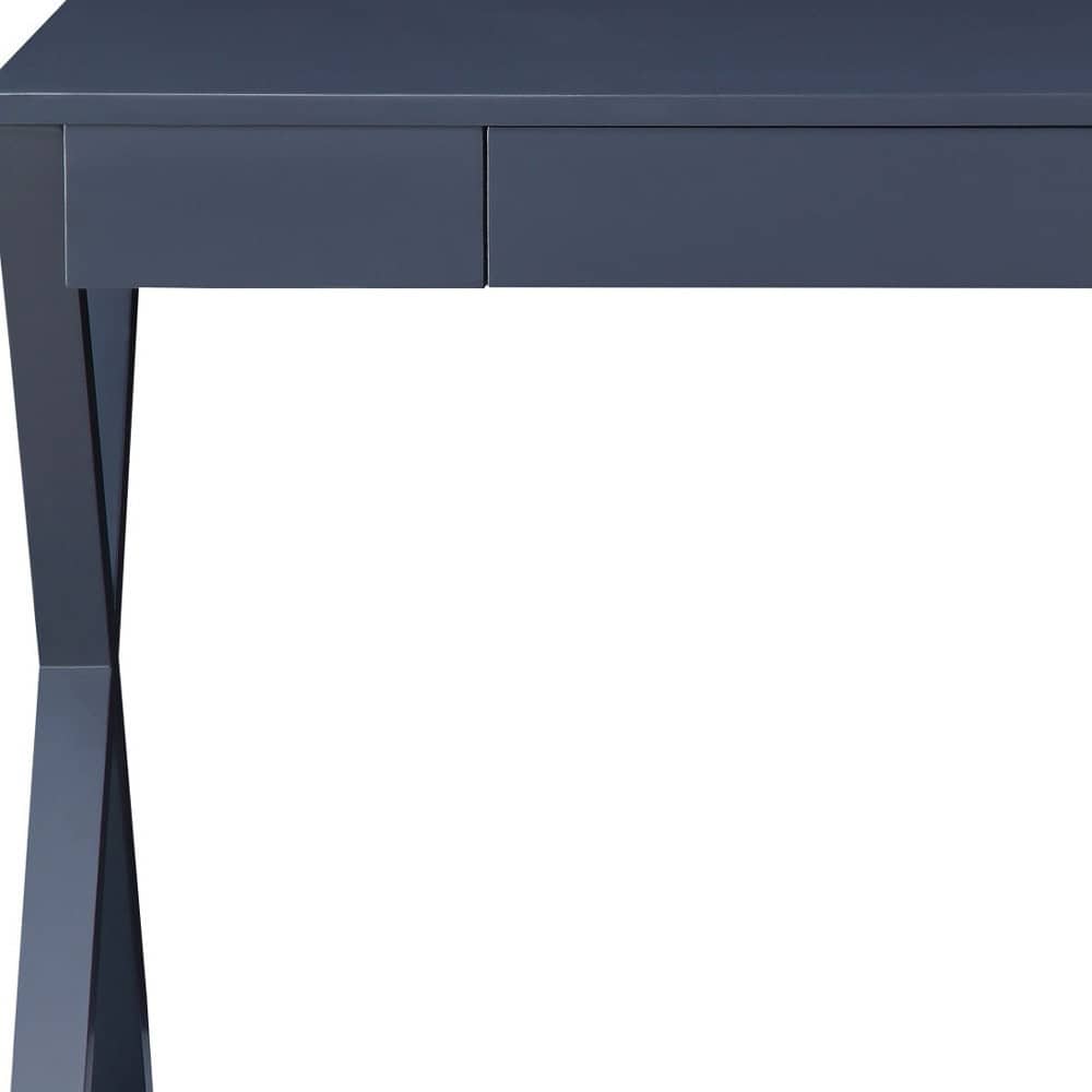 Charcoal Writing Desk with Adjustable Assembly and Storage Drawer 6 Charcoal Writing Desk with Adjustable Assembly and Storage Drawer - Image 6