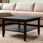 Brown and Black Open Shelving Bar Cart Coffee Table (Set of 2)