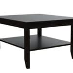 Brown and Black Open Shelving Bar Cart Coffee Table (Set of 2)