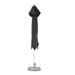 8' Black Square Market Patio Umbrella with Automatic Lift System