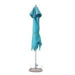 10' Aqua Round Market Patio Umbrella with Durable Polyester Fabric