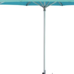 10' Aqua Round Market Patio Umbrella with Durable Polyester Fabric