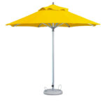 13' Yellow Round Weather-Resistant Market Patio Umbrella, Polyester Canopy
