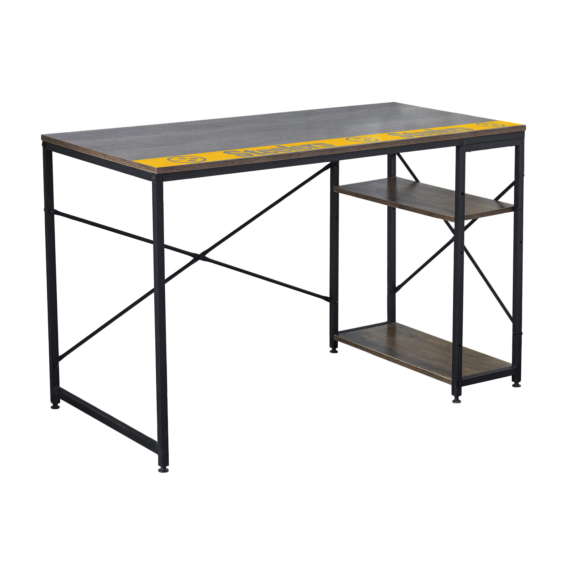pittsburgh steelers industrial desk with shelves