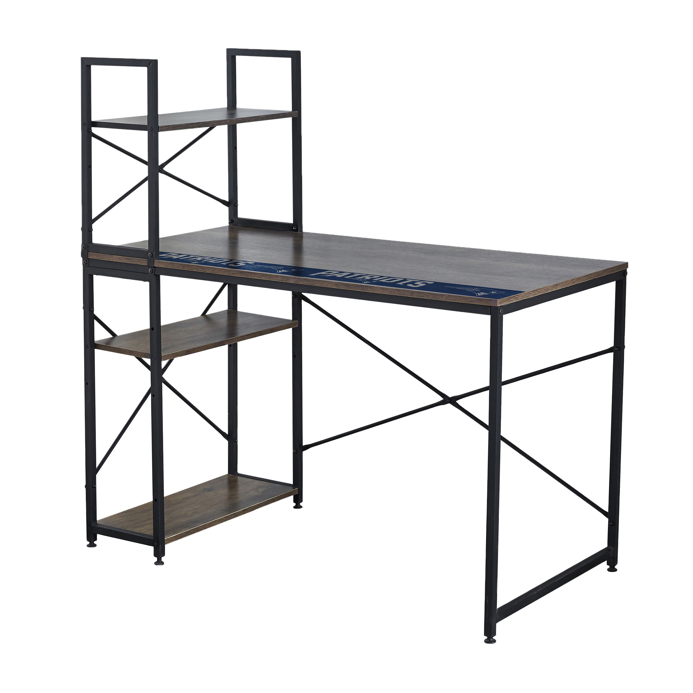 new england patriots industrial workspace desk