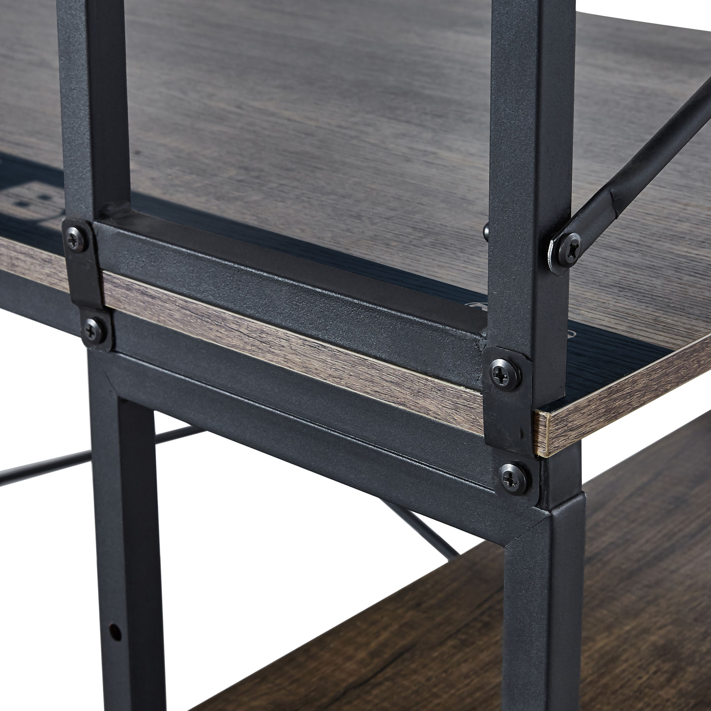 chicago bears industrial desk with shelves