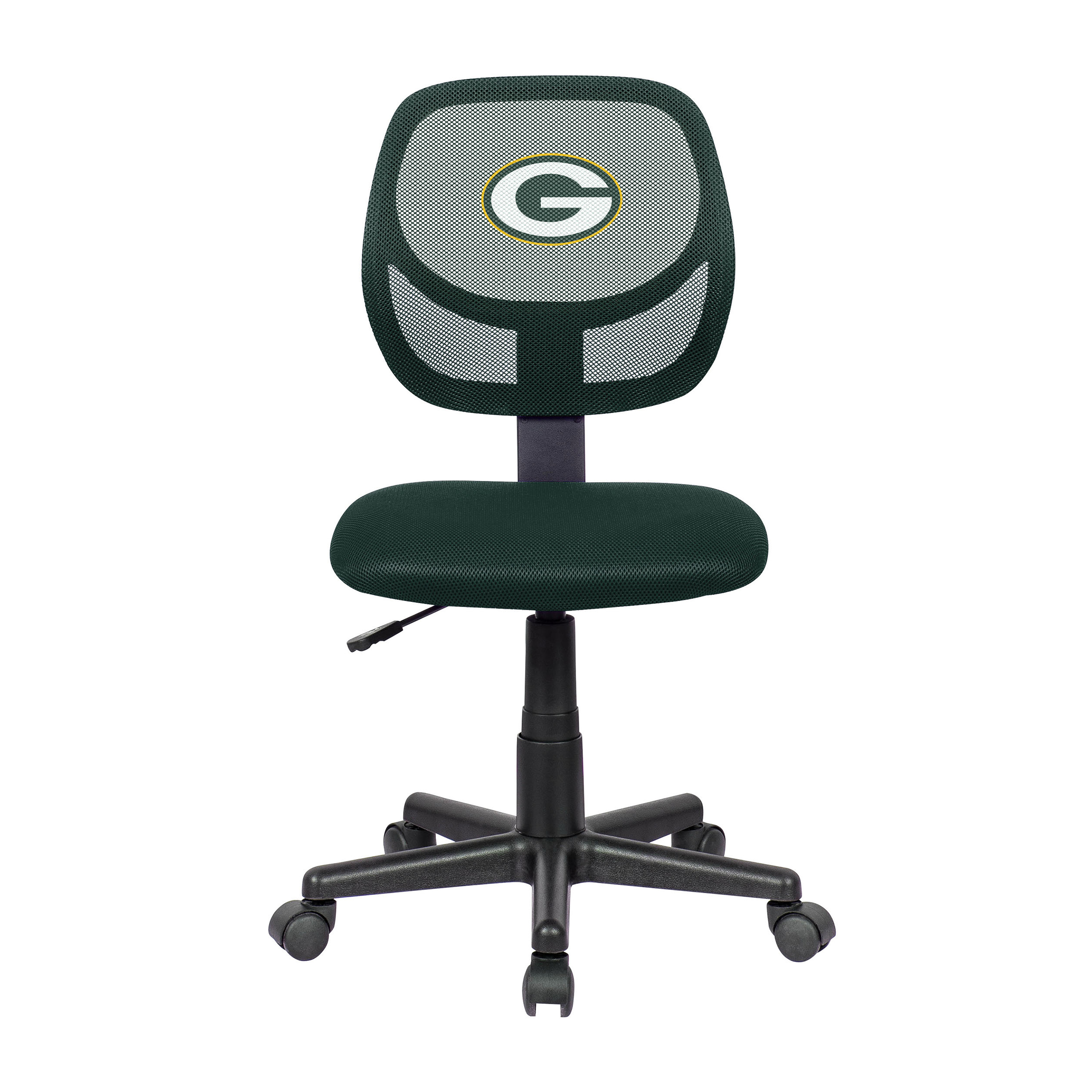 green bay packers green armless task chair