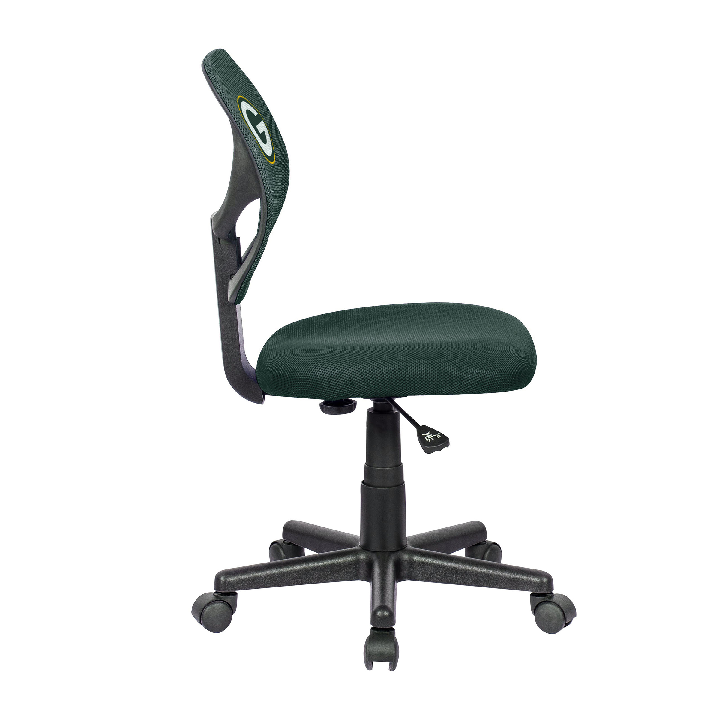 green bay packers green armless task chair