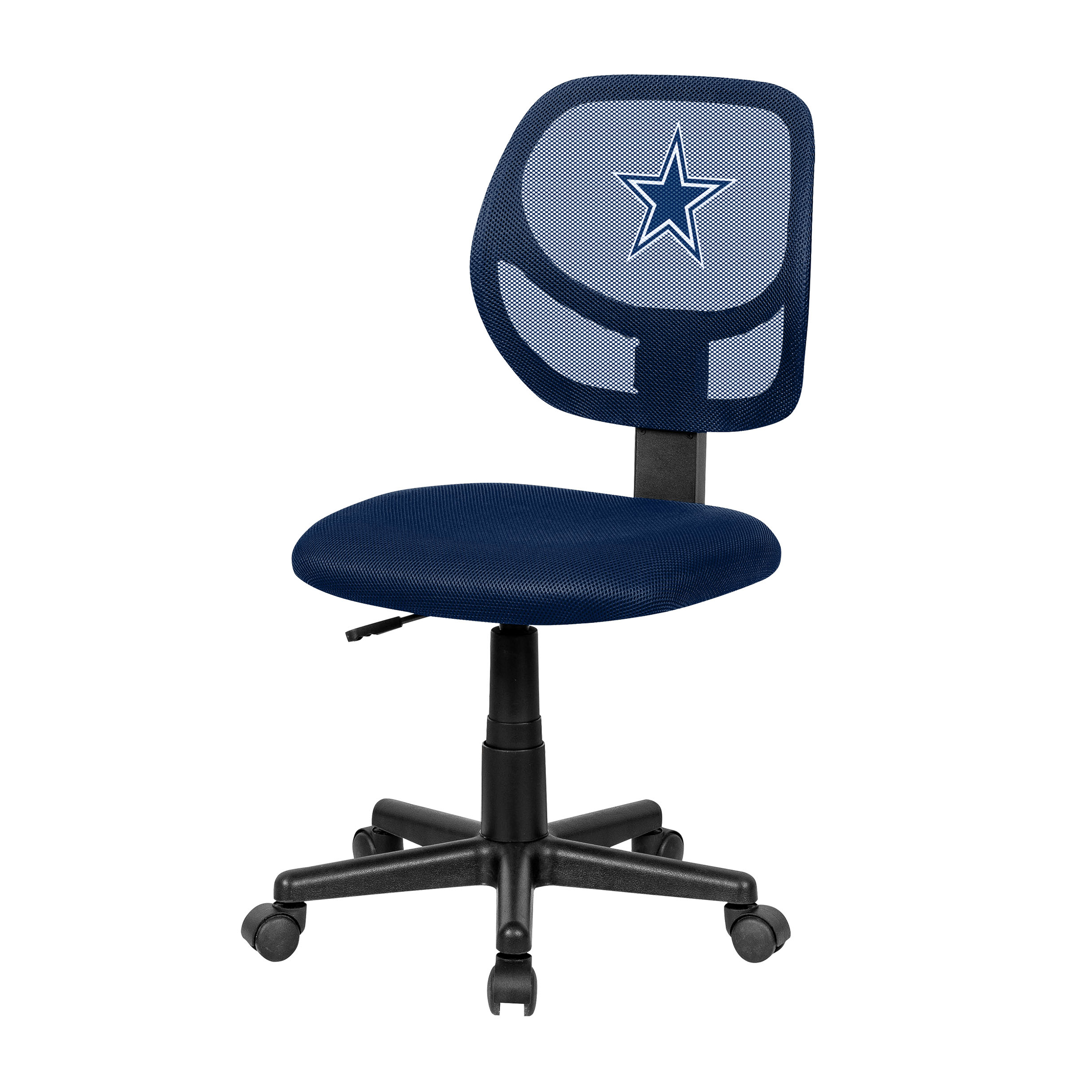 dallas cowboys blue armless task chair