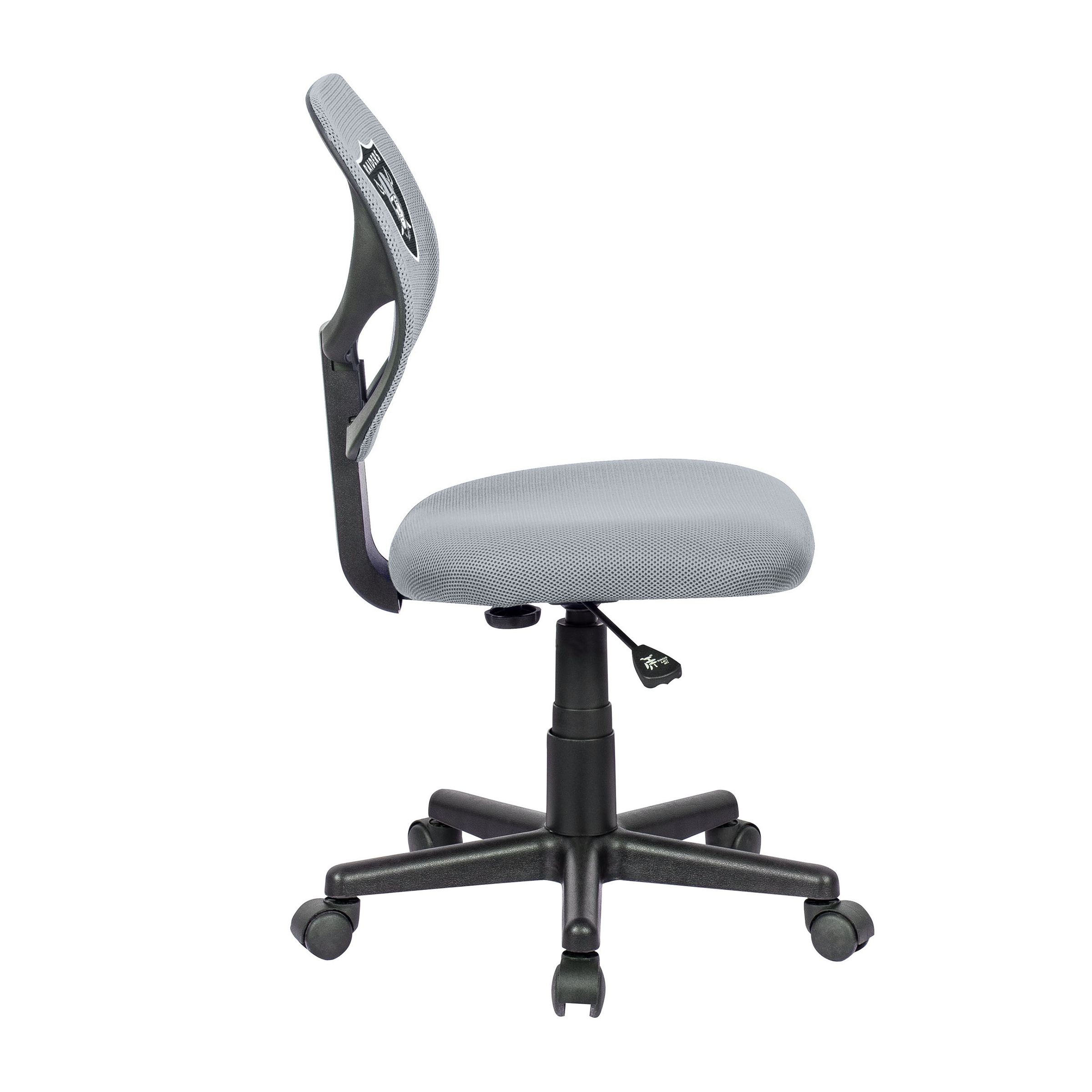 las vegas raiders grey armless mesh task chair