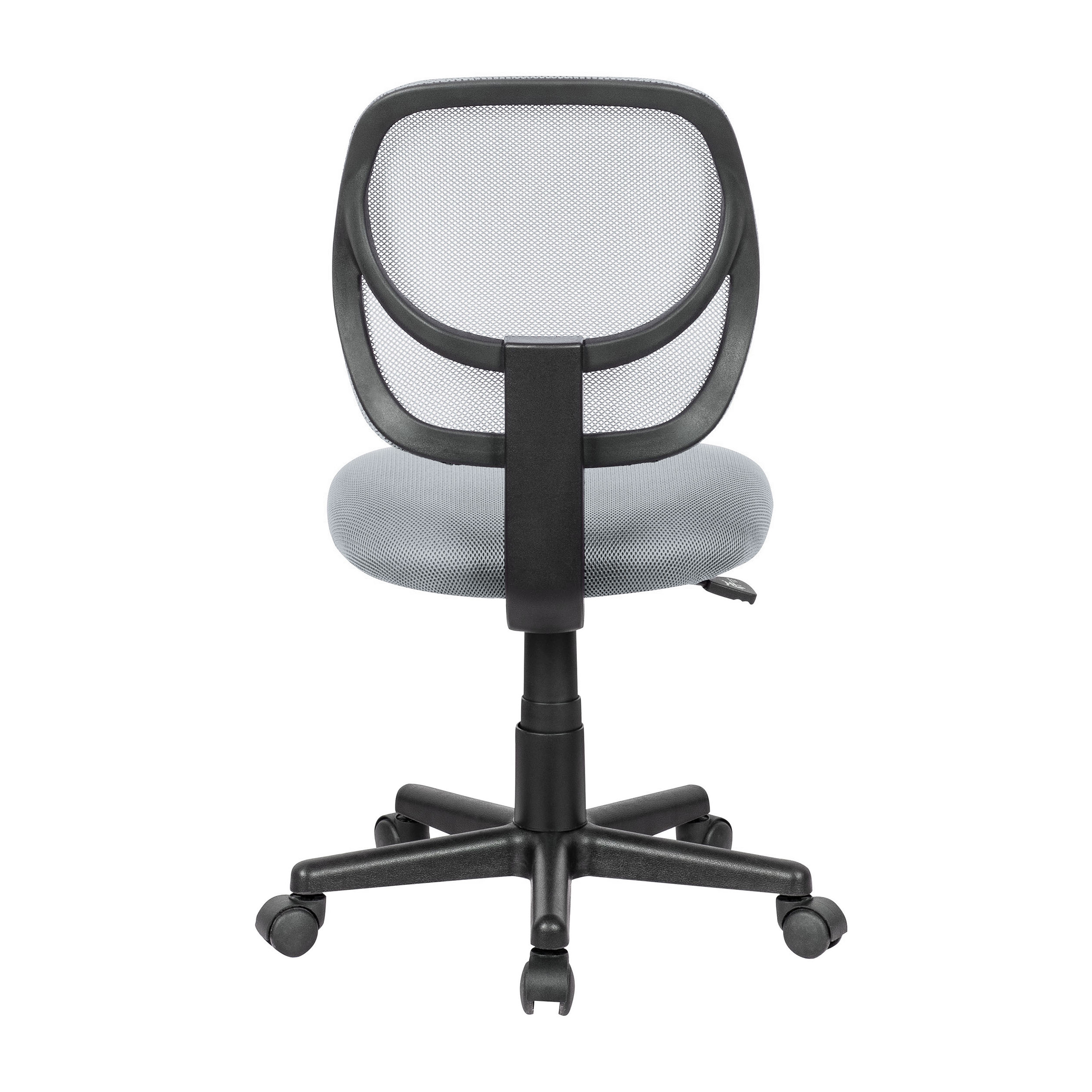 las vegas raiders grey armless mesh task chair